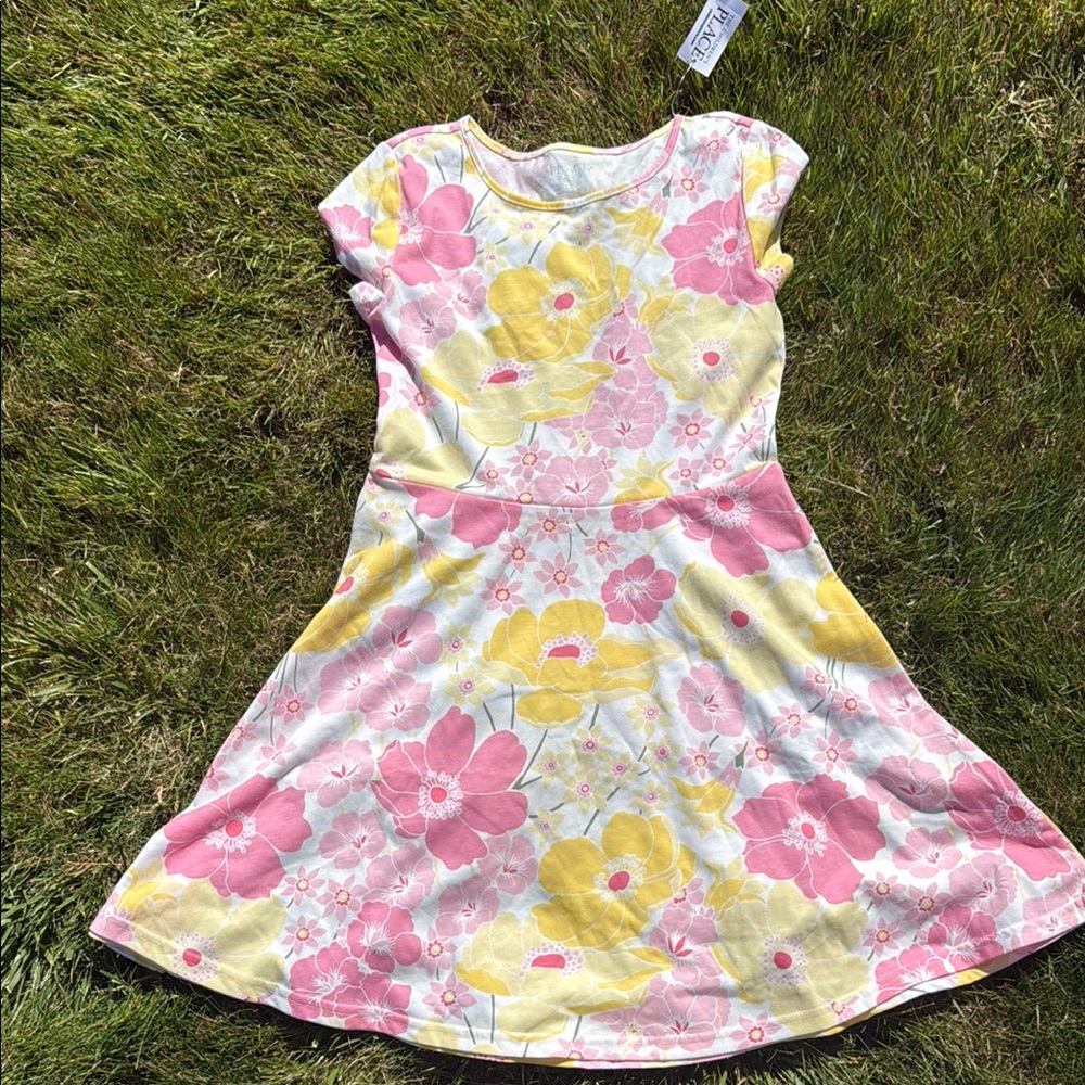 The Children's Place Pink and Yellow Floral Dress